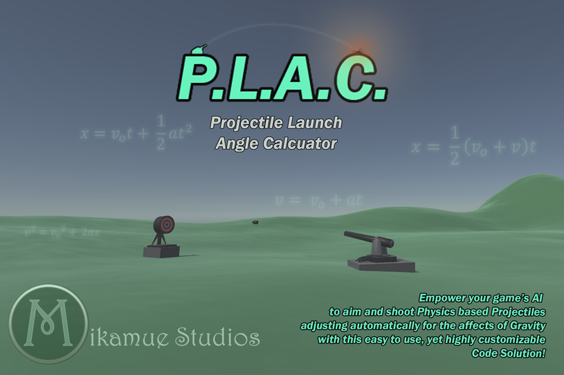 Unity Asset: P.L.A.C. (Projectile Launch Angle Caluclator)